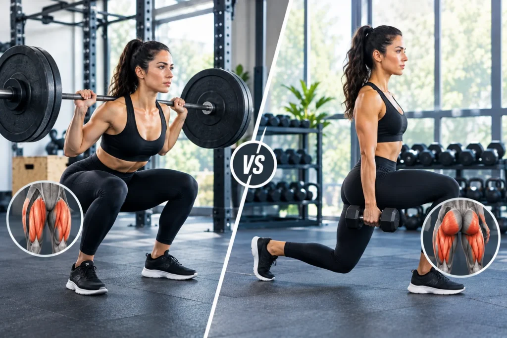 Is Squatting or Lunging Better for Strengthening the Legs?