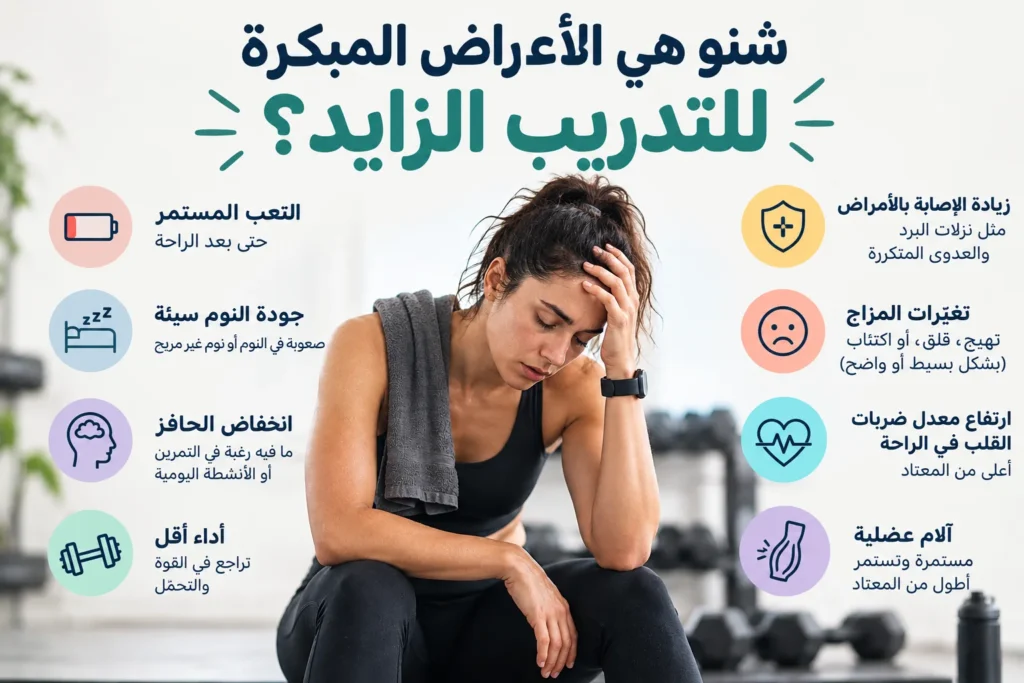 ما هي الأعراض المبكرة للإفراط في التدريب؟