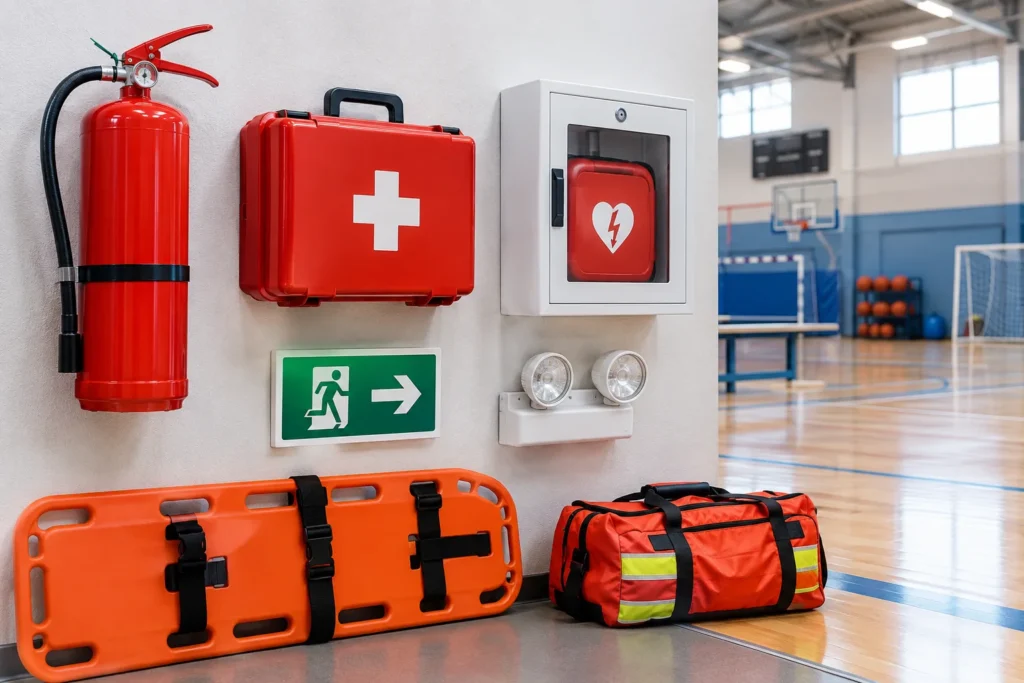 What Emergency Safety Equipment Should a Sports Facility Have